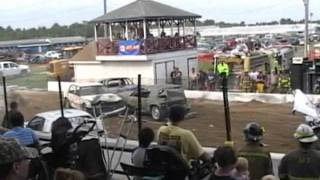 st lawrence county fair demo derby 2011 heat 6 [upl. by Donatelli562]