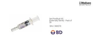 3ml Posiflush XS Externally Sterile Pack of 30 306570 [upl. by Nirroc35]