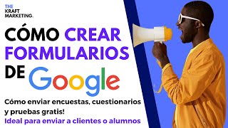 Cómo Crear Formularios de Google gratis paso a paso Tutorial Completo de Google Forms 2024 [upl. by Harold]