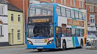 Stagecoach Bus Grimsby 19075 On 6 From Wybers Wood To Hewitts Circus [upl. by Catrina]