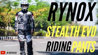 Rynox Stealth Evo Riding Pant Review  Newly Launched Best Riding Pant From Rynox [upl. by Airret]