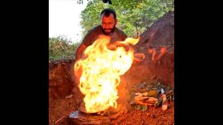 Bushcraft survival camping in a RAINSTORM survival camping cooking bushcraft [upl. by Jesse]