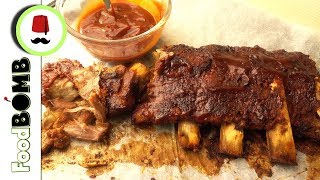 100 Malse Spareribs uit de oven maken  Droge Kruiden  BBQ Saus  Foodbomb [upl. by Krever799]