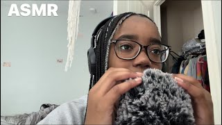 ASMR whisper ramble  fluffy mic scratching [upl. by Brookhouse]