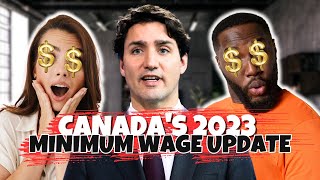 Breaking News Canadas New Minimum Wage and Immigration Updates in 2023 [upl. by Gosney]