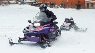 Carbogganing  Tobogganing Behind A Car [upl. by Ylil]