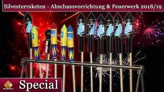 Test meiner Silvesterraketen  Abschussvorrichtung und das Neujahrsfeuerwerk 201819 [upl. by Yelrac]