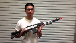 Airsoft GI Uncut  CM032 Full Metal M14 EBR AEG Airsoft Gun [upl. by Aivun]