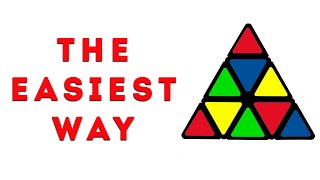 HOW TO SOLVE A PYRAMINX  The easiest and the quickest way [upl. by Lyrrehs]