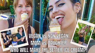 VEGAN vs NON VEGAN Homemade Ice Cream Competition CUISINART ICE70 amp ICE20 Machine ReviewHow to [upl. by Slavin193]