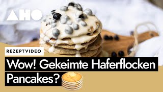 Das einfachste Pancake Rezept aus gekeimten Haferflocken [upl. by Tizes789]