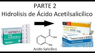 Síntesis de Ácido Salicílico Hidrólisis de Aspirina [upl. by Yonita]