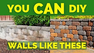 RETAINING WALLS BASICS  Build a Wall with these DIY Steps  Hillside Landscapes [upl. by Nilved]