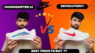 Nike Downshifter 13 Vs Nike Revolution 7  Big billion day flipkart 2024 shoes [upl. by Kciderf115]