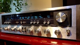 Kenwood KR7600 complete fix up from the startpotmeters new lamps cleaning [upl. by Nnylahs]