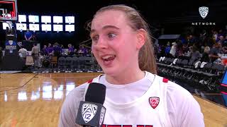 Brynna Maxwell talks Utahs firstround win I love this group [upl. by Dressel]