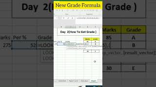 Excel New Grade Formula 🤔🤔😀Not IF excelformula shortsfeed shorts Ytshorts excel [upl. by Maisel]