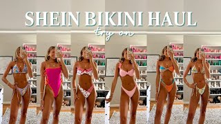 SHEIN BIKINI HAUL  trying on affordable bikinis under 15 [upl. by Ecinuahs303]