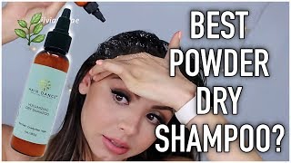 The Best ALL NATURAL Dry Shampoo Review amp Before and After Demo  HOW TO use correctly [upl. by Britteny]