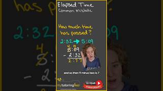 PT 1 How to subtract hours and minutes for elapsed time mathhelp mathtutor time [upl. by Padraig]