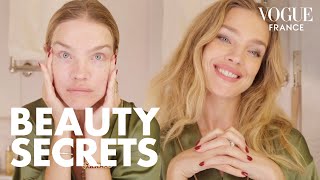 Natalia Vodianova reveals her express 10minute beauty routine  Vogue France [upl. by Iridis]