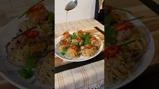 Cherrystone Clams with Vermicelli Noodles 🦪🍜 shorts cooking [upl. by Seravat]