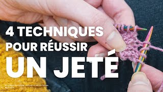 Tricoter un jeté  savoir comment faire des jetés et quand les utiliser comment faire un jeté [upl. by Akemehc427]