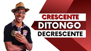 Descubra a Diferença Entre DITONGO Crescente e Decrescente acento sílabas fonemas gramatica [upl. by Nelda]