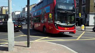 Enviro 400HMMC Go Ahead London EH145 YW17JUV Route 115 Leaves at Limehouse Station for Arbour Square [upl. by Corson]