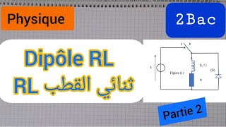 dipôle RL  2bac partie 2 ثنائي القطب RL  الثانية بكالوري [upl. by Adnala]