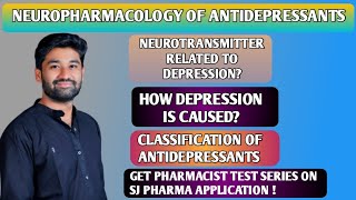 NEUROPHARMACOLOGY OF ANTIDEPRESSANTS SCREEN RECORDED LECTURES FULL EXPLANATIONSJ PHARMA [upl. by Fidela]