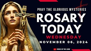 HOLY ROSARY WEDNESDAY ❤️ Rosary Today  November 06 ❤️ Glorious Mysteries [upl. by Babb]