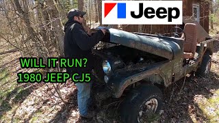 Will It Run Will It Drive 1980 Jeep CJ5 Sitting 20 Years [upl. by Howey617]