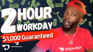 Doordash for 2 Hours a Day Make 1kMonth GUARANTEED CHALLENGE STARTS MAY 29TH 2022 [upl. by Julis]