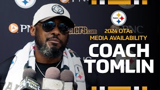 Coach Mike Tomlin on Day 1 of OTAs  Pittsburgh Steelers [upl. by Nebe]