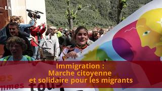 Immigration  marche citoyenne et solidaire pour les migrants [upl. by Huebner]