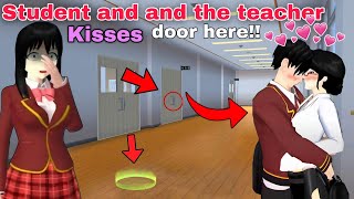 Secret Place Student amp Teacher Kiss in School Hiding closed door horror Sakura School Simulator [upl. by Torrlow]