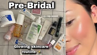 PreBridal Glowing Skincare Routine ✨  Best products from CeraVe [upl. by Etnaed]