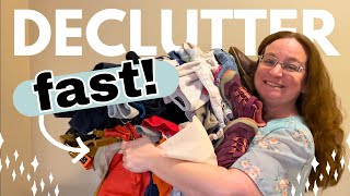 How to DECLUTTER FAST Every Day and have LESS STRESS [upl. by Anaitsirk313]