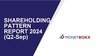 MONEYBOXX FINANCE Shareholding Pattern  Q2Sep Report 2024  Shareholders Latest Updates [upl. by Anayia]