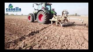 Interramento Liquame e digestato con Ripper Casella  Slurry and manure underground distribution [upl. by Analeh]