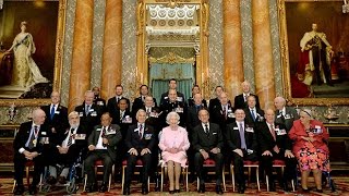 Queen hosts reception for Victoria Cross heroes [upl. by Alyel]