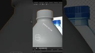 How to Model a Bottle Water in Blender in Under 1 Minute blendercourse blender3d blendertutorial [upl. by Nerad]