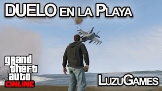 DUELO EN LA PLAYA GTA V ONLINE  LuzuGames [upl. by Grosmark]