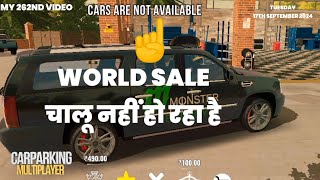 WORLD SALE NOT WORKING IN CAR PARKING MULTIPLAYER [upl. by Leinehtan]