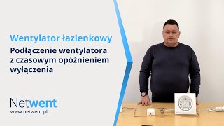 Wentylator łazienkowy  Podłączenie wentylatora z czasowym opóźnieniem wyłączenia [upl. by Mauldon43]