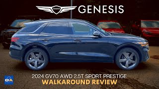 2024 Genesis GV70  BEST Value Luxury Compact SUV  GV70 AWD 25T Sport Prestige Review [upl. by Bellamy]