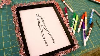 DIY Croquis Whiteboard for Fashion Design [upl. by Enyawud186]