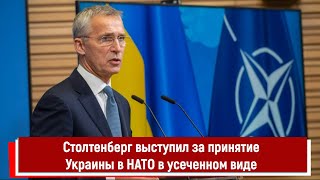 Столтенберг выступил за принятие Украины в НАТО в усеченном виде [upl. by Bonaparte]