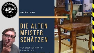 Biedermeier 1830 Stuhl  Originale Restauration so geht es richtig Der Profi Tipp [upl. by Arette]